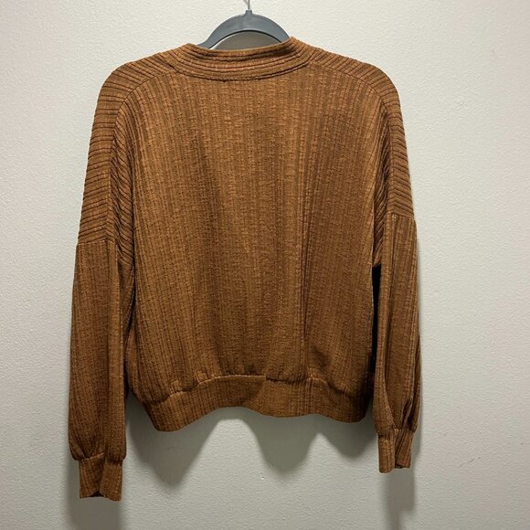 Final Touch Women Tan Brown Button Sweater Size M - Picture 4 of 4